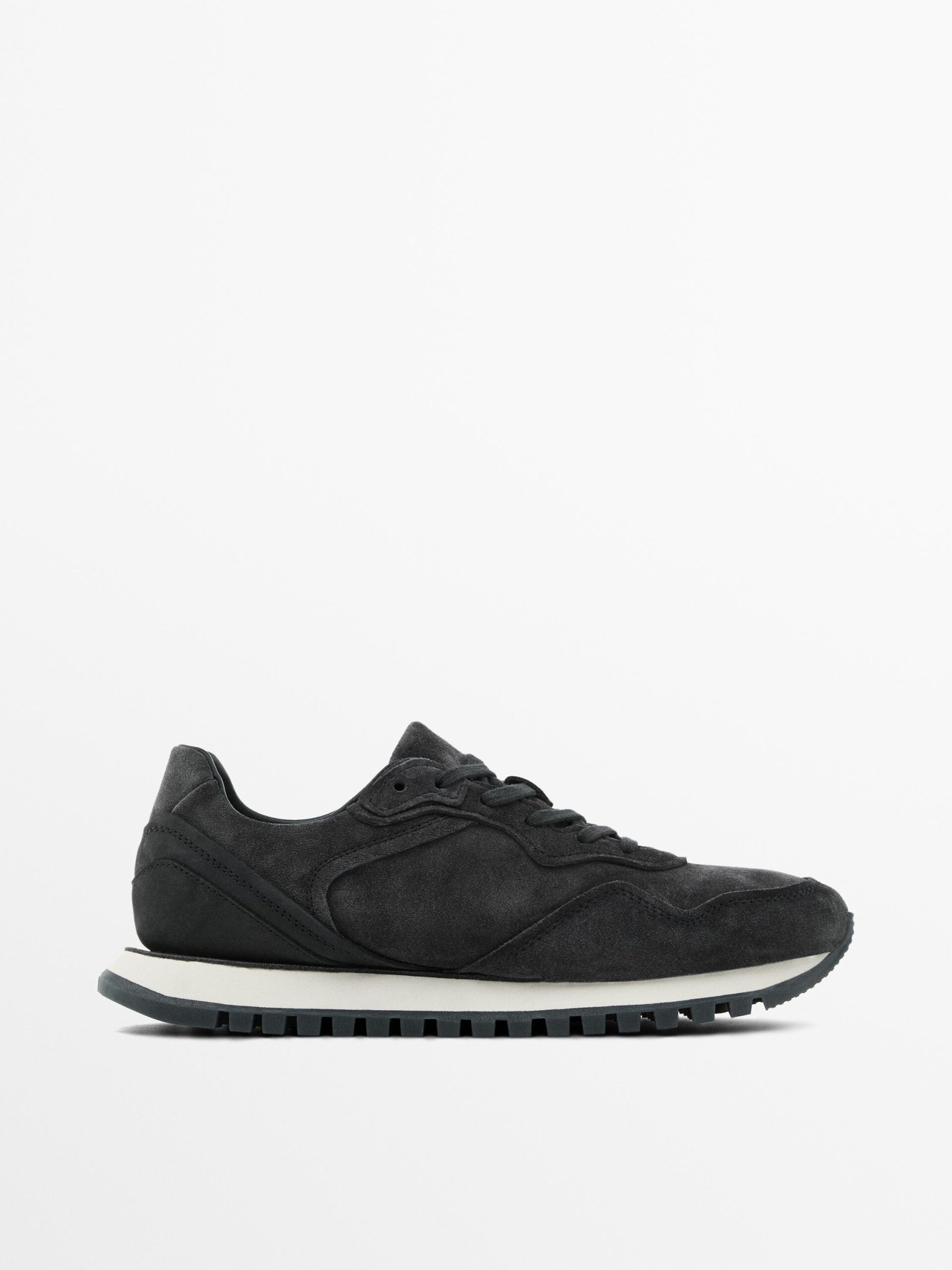 Split Leather Trainers GREY