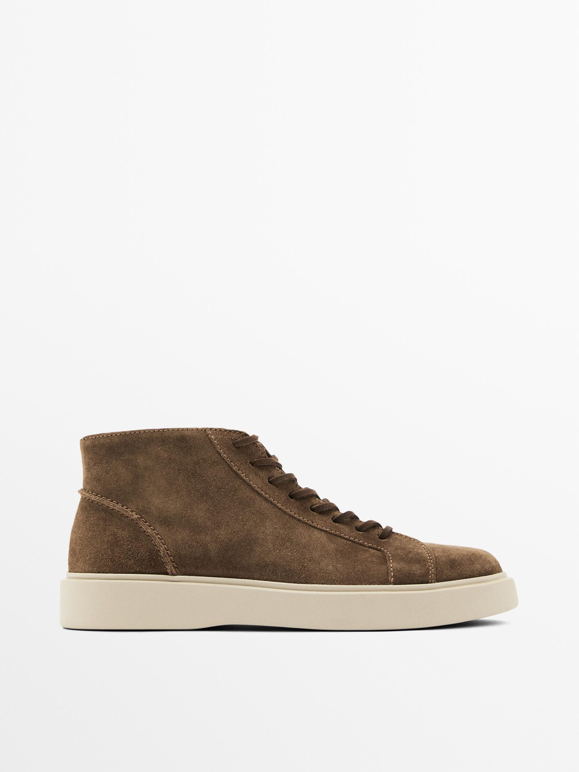 Leather Lace-up High-Top 