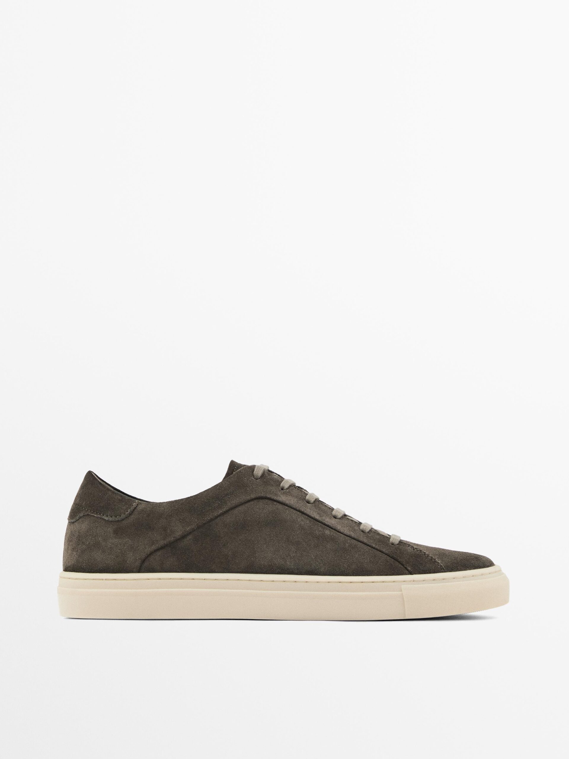 Split Suede Trainers GREY