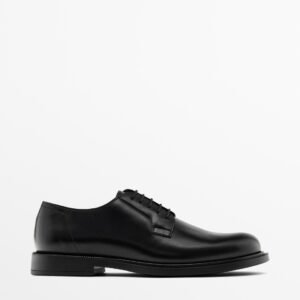 Leather Derby Shoes BLACK