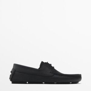 Nappa Loafers Lace-up BLACK