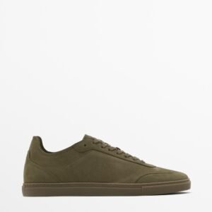Nubuck Trainers ARMY GREEN
