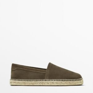 Split Suede Espadrilles MINK
