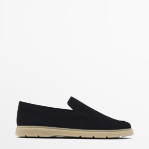 Split Suede Espadrilles BLUE